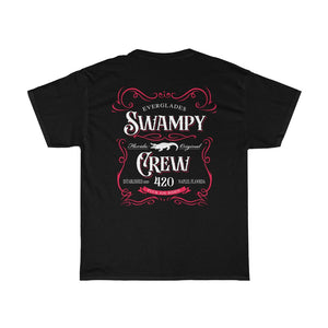 SWAMPY CREW WHISKEY back Unisex Heavy Cotton Tee