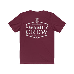 SWAMPY CREW FIND REFUGE Unisex Jersey Short Sleeve Tee