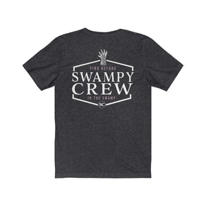 SWAMPY CREW FIND REFUGE Unisex Jersey Short Sleeve Tee