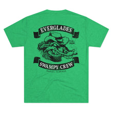 Load image into Gallery viewer, SWAMPY CREW SMOKIN GATOR Men&#39;s Tri-Blend Crew Tee