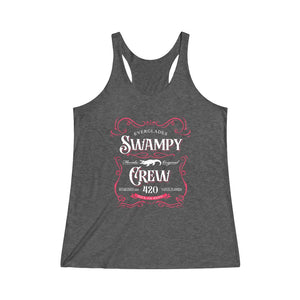 SWAMPY CREW WHISKEY - Women's Tri-Blend Racerback Tank