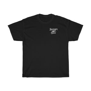 SWAMPY CREW WHISKEY back Unisex Heavy Cotton Tee