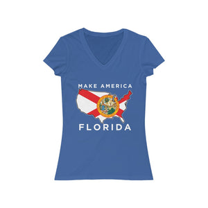 Women's Jersey Short Sleeve V-Neck Tee